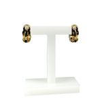 Brincos-de-Pressao-Swarovski-Vintage-Dourado-com-Cristais-Vermelhos