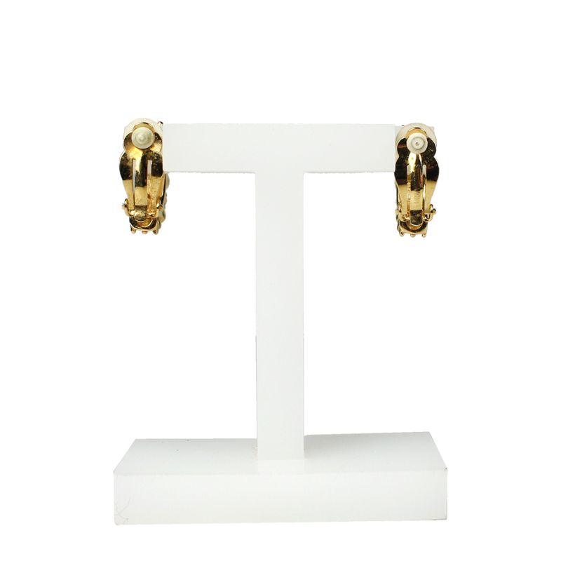 Brincos-de-Pressao-Swarovski-Vintage-Dourado-com-Cristais