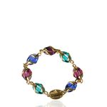 Pulseira-Swarovski-Cristais-Ovais-Multicolor-com-Dourado