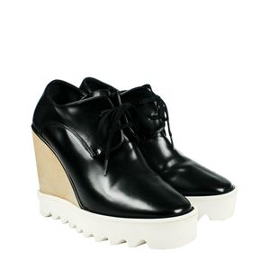 Flatform Stella McCartney Salto Alto Elyse Preto
