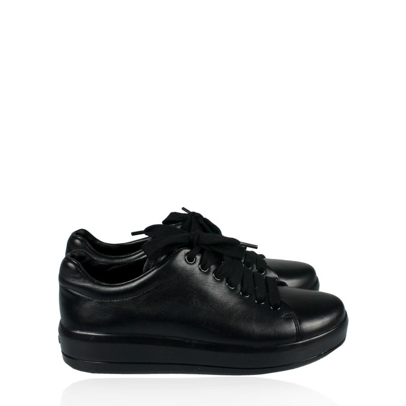 Tenis-Prada-Couro-Preto