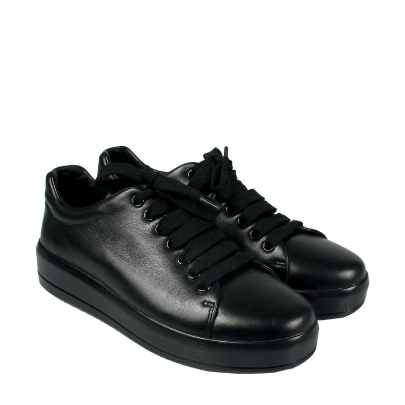 Tenis-Prada-Couro-Preto