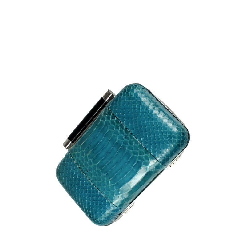 Mini-Clutch-Diane-Von-Furstenberg-Tonda-Python-Turquesa