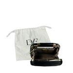 Mini-Clutch-Diane-Von-Furstenberg-Tonda-Couro-Preta