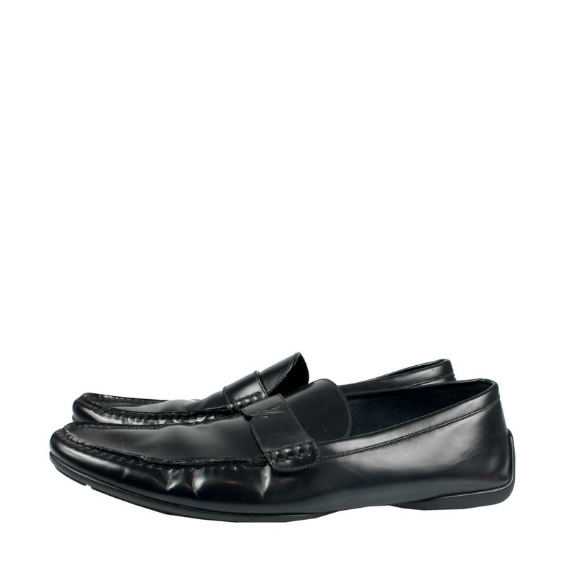 Mocassim-Louis-Vuitton-Couro-Liso-Preto