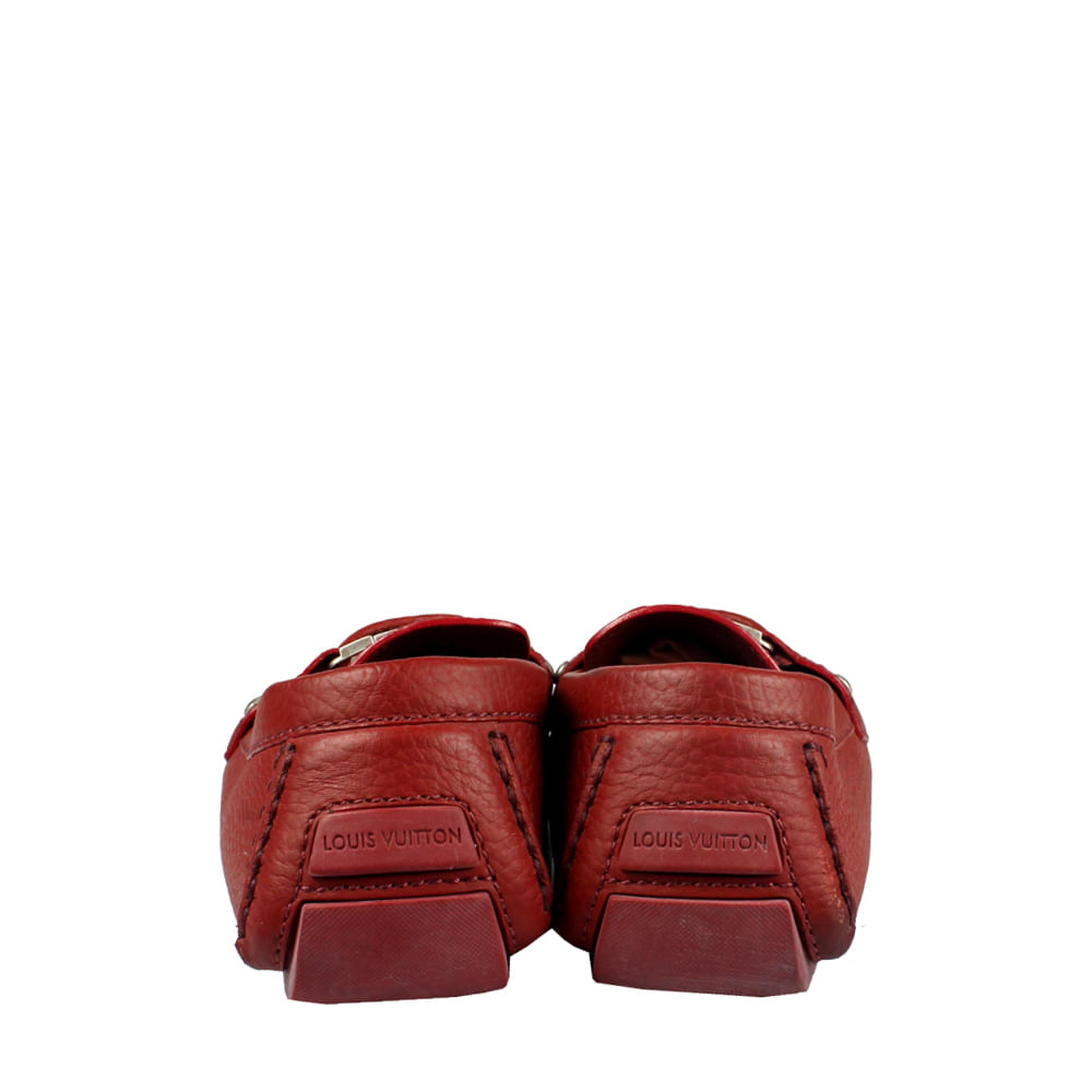 Mocassim Lv Vermelho, Sapato Masculino Louis Vuitton Usado 77684572