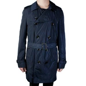 Trench Coat Burberry Nylon Azul