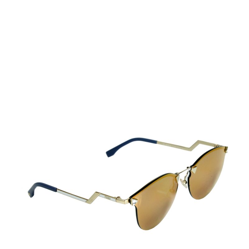 Oculos-Fendi-Espelhado-Dourado