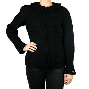 Blazer Chanel Tweed Preto com Ziper