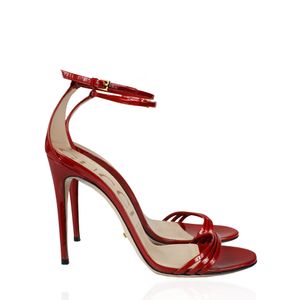 Sandália Gucci Verniz Vermelho