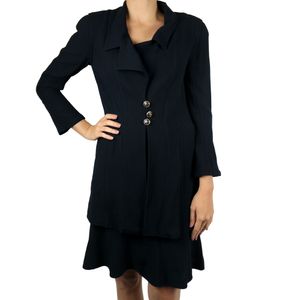 Conjunto Chanel Vintage Azul Marinho