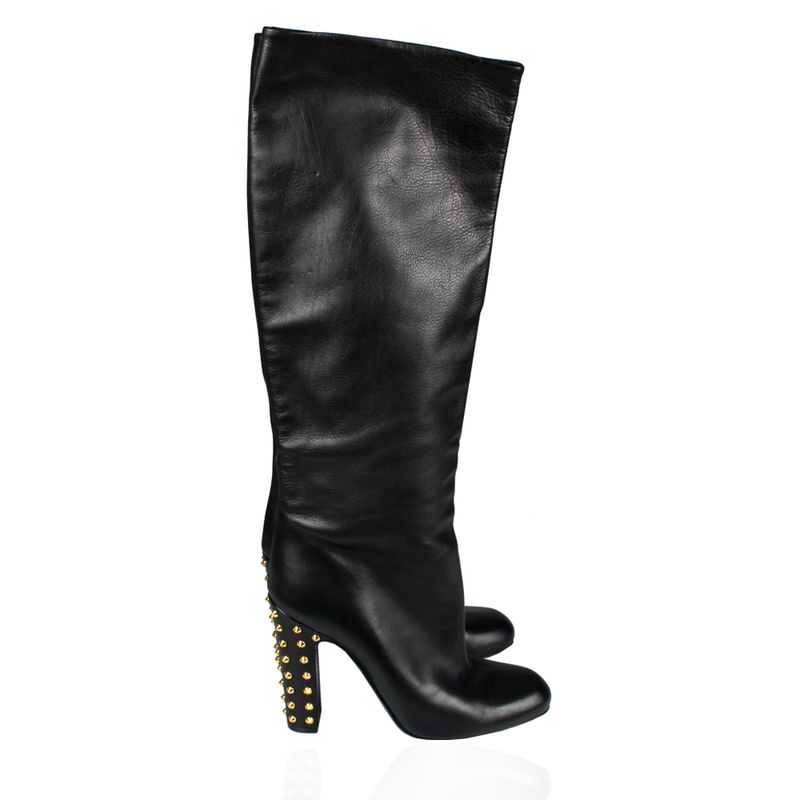 Bota-Gucci-Jacquelyne-Couro-Preto