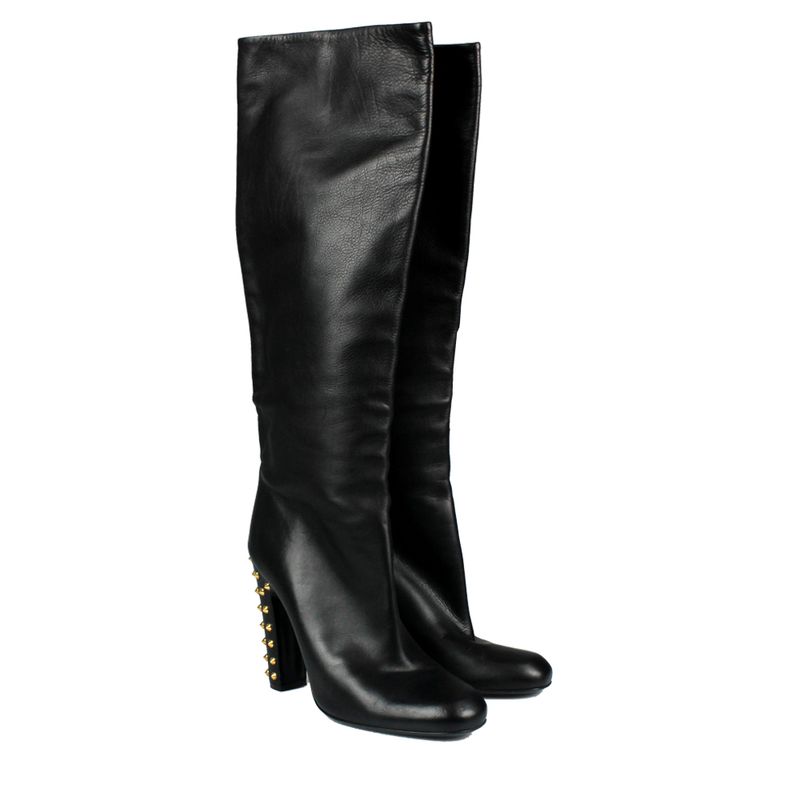 Bota-Gucci-Jacquelyne-Couro-Preto