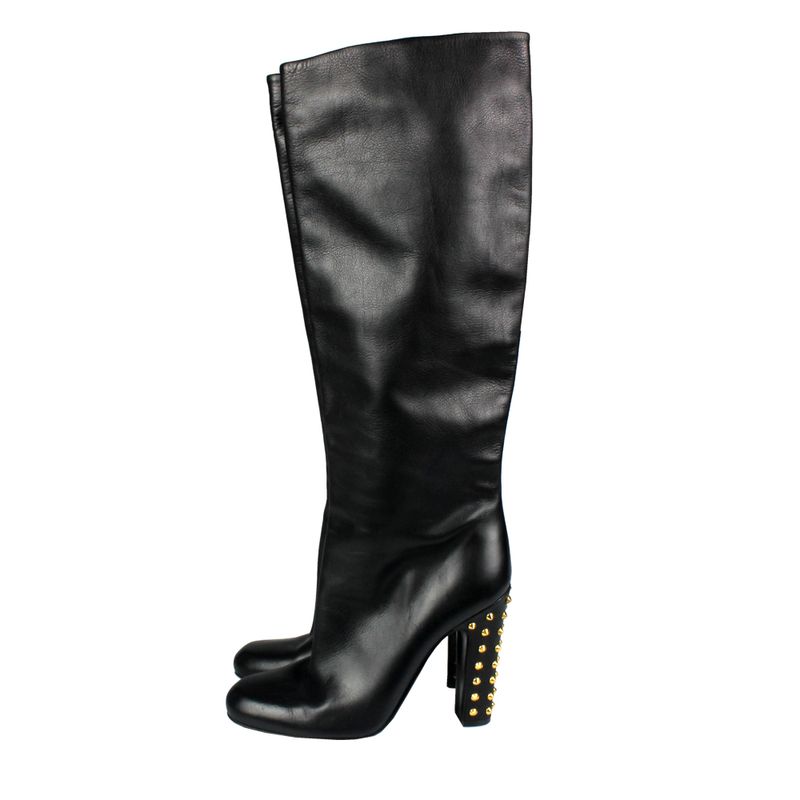 Bota-Gucci-Jacquelyne-Couro-Preto