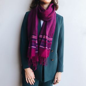 Cashmere Cris Barros Lã Roxo