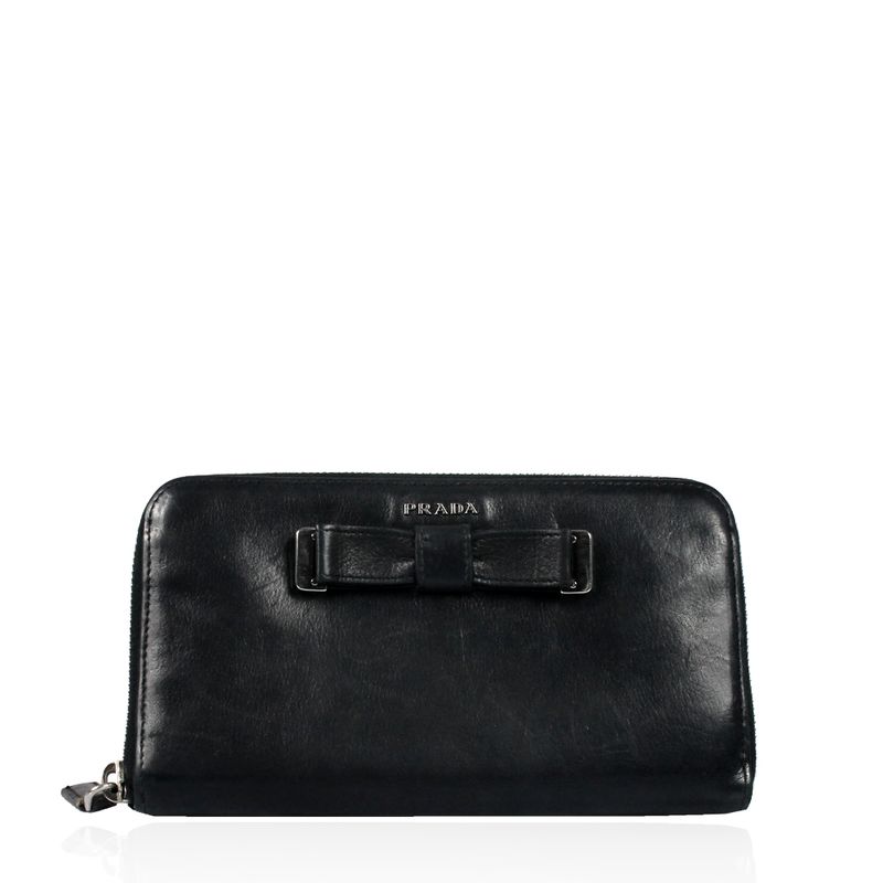 Carteira-Prada-Couro-Preto