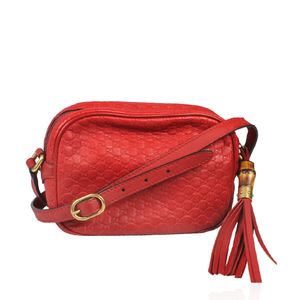 Bolsa Gucci Guccissima Vermelha