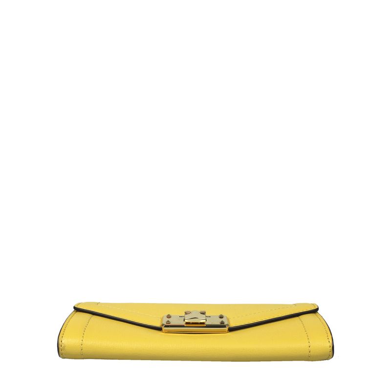 Carteira-Michael-Kors-Couro-Amarelo
