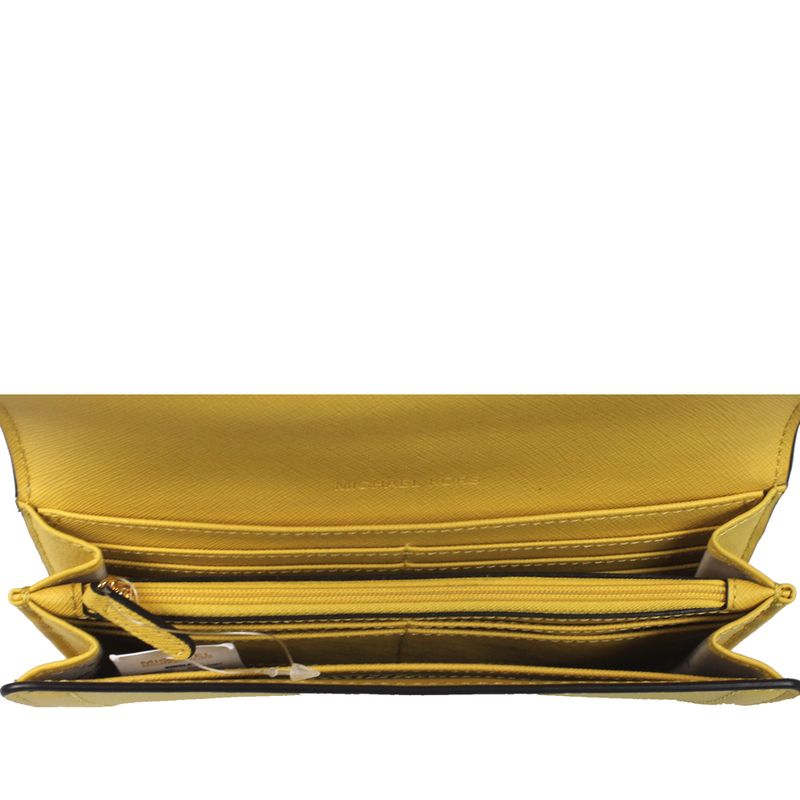 Carteira-Michael-Kors-Couro-Amarelo