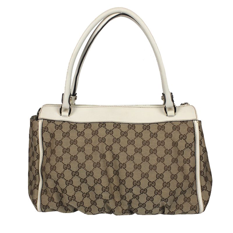 Bolsa-Gucci-Jacquard-Couro-Branco
