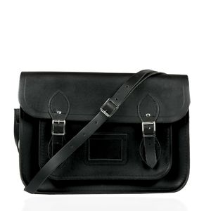 Bolsa Cambridge Satchel Couro Preto