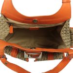 Bolsa-Christian-Dior-Monograma-Couro-Laranja