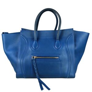 Bolsa Celine Luggage Phanton Couro Azul