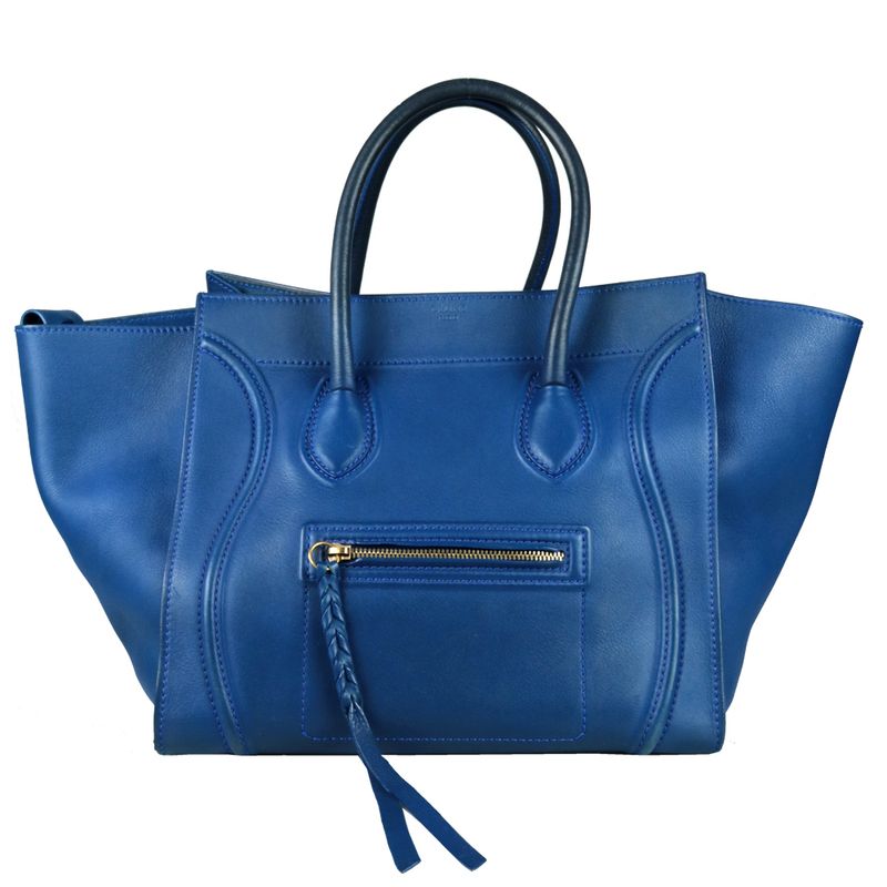 Bolsa-Celine-Luggage-Phanton-Couro-Azul