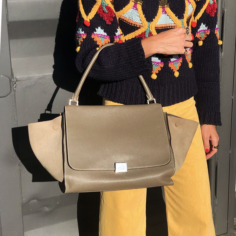 Bolsa-Celine-Trapeze-Cinza