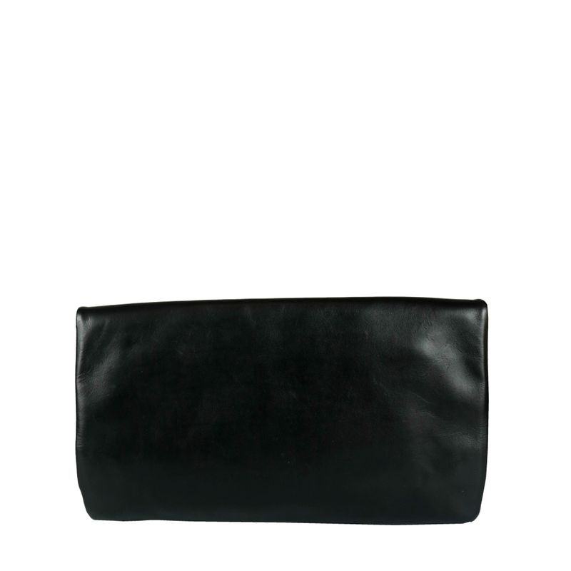 Clutch-Saint-Laurent-Couro-Preto