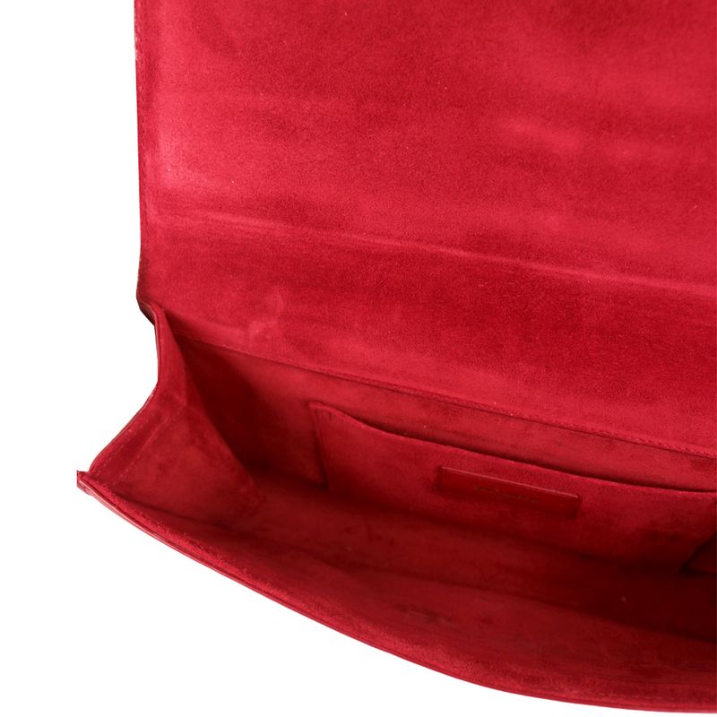 Clutch-Saint-Laurent-Belle-du-Jour-Couro-Vermelho