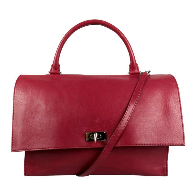 Bolsa-Givenchy-Shark-Tooth-Couro-Vermelho
