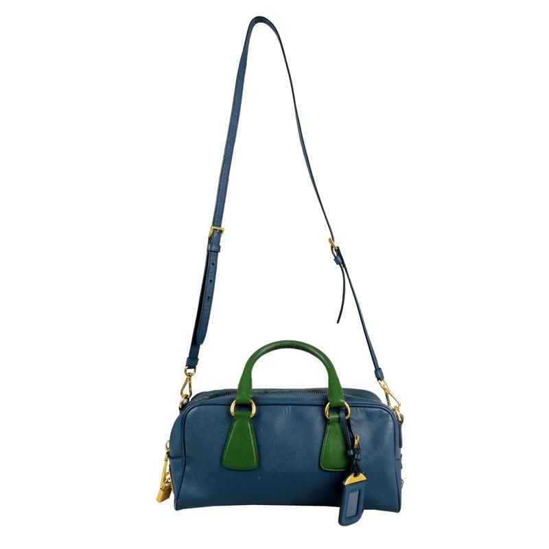 Bolsa-Prada-Duffel-Saffiano-Bicolor
