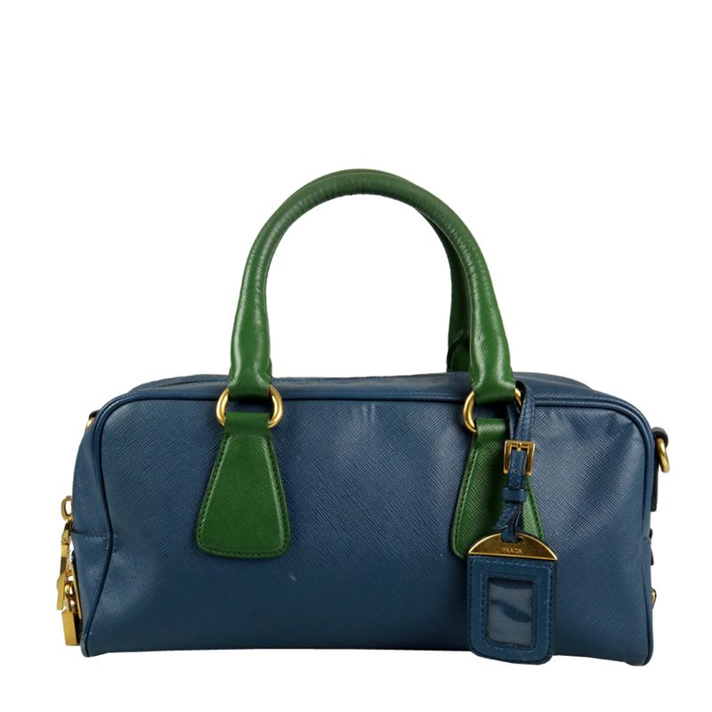 Bolsa-Prada-Duffel-Saffiano-Bicolor