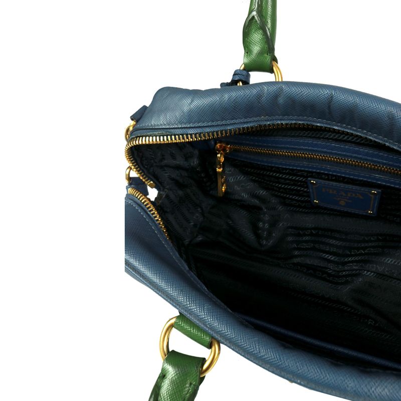 Bolsa-Prada-Duffel-Saffiano-Bicolor