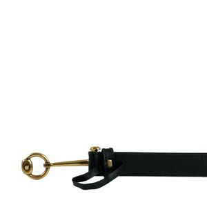 Cinto Gucci Horsebit Couro Preto