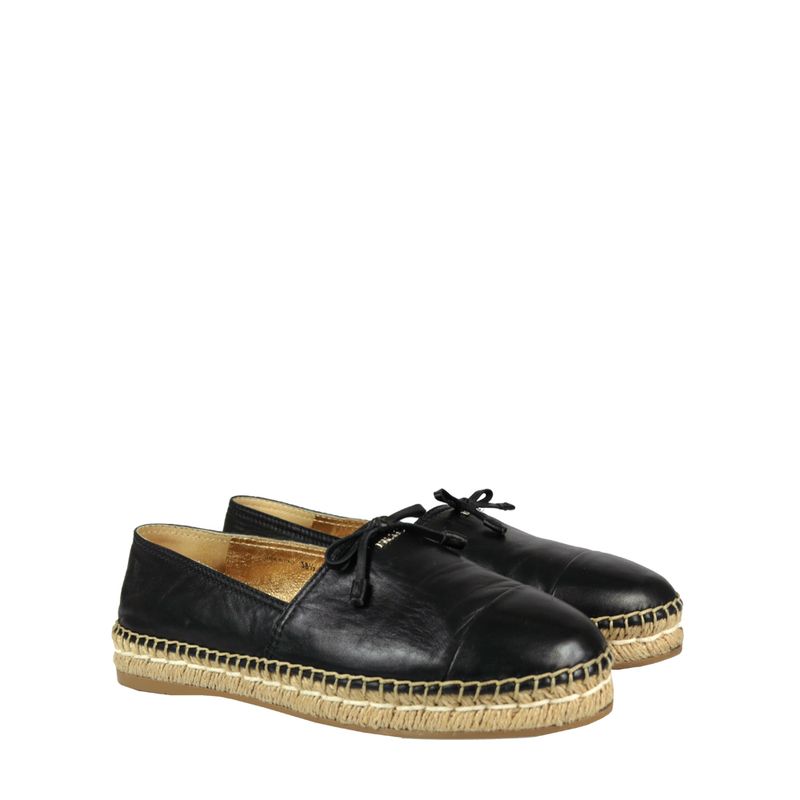Espadrille-Prada-Couro-Preto