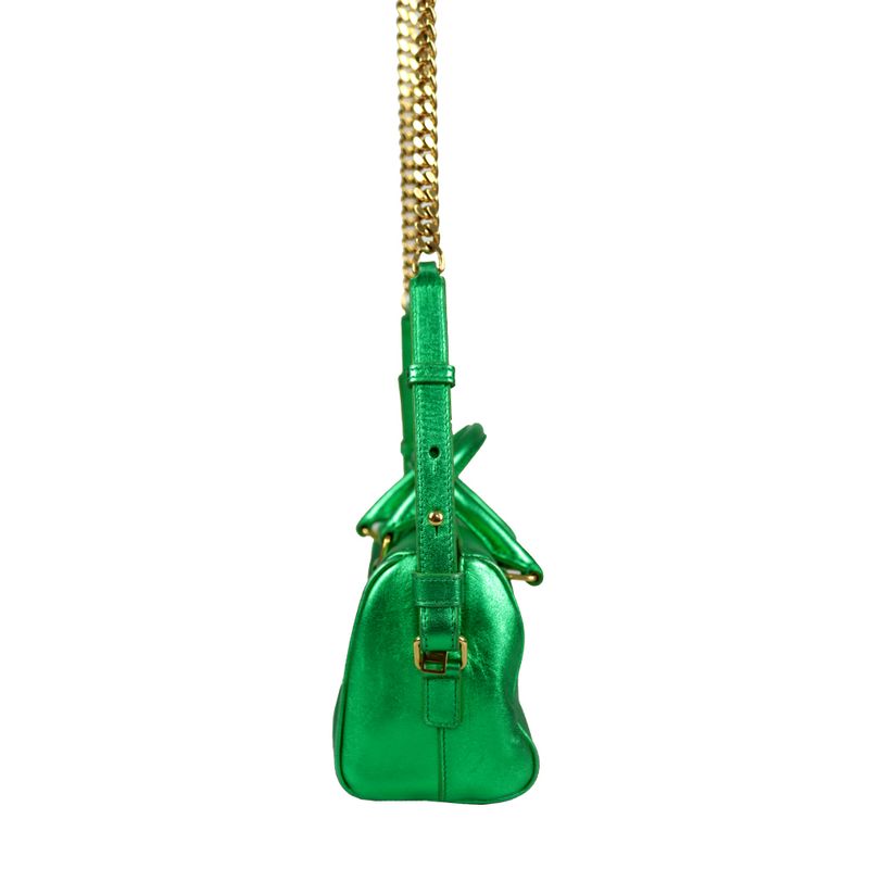 Bolsa-Saint-Laurent-Duffle-Baby-Verde