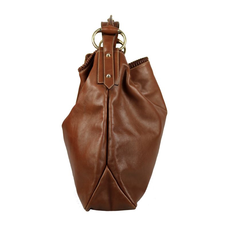 Bolsa-Gucci-Horsebit-Couro-Marrom-Grande