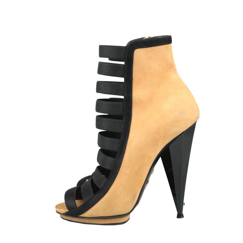 Sandalia-Ankle-Boot-Gucci-Camurca-Caramelo-e-Preta
