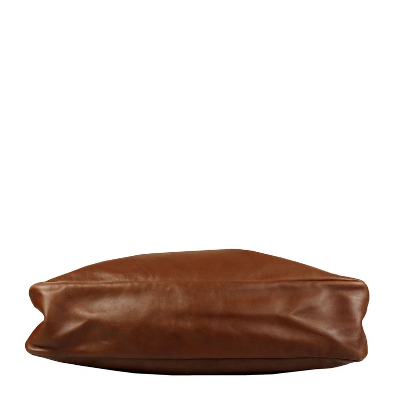 Bolsa-Gucci-Horsebit-Couro-Marrom-Grande