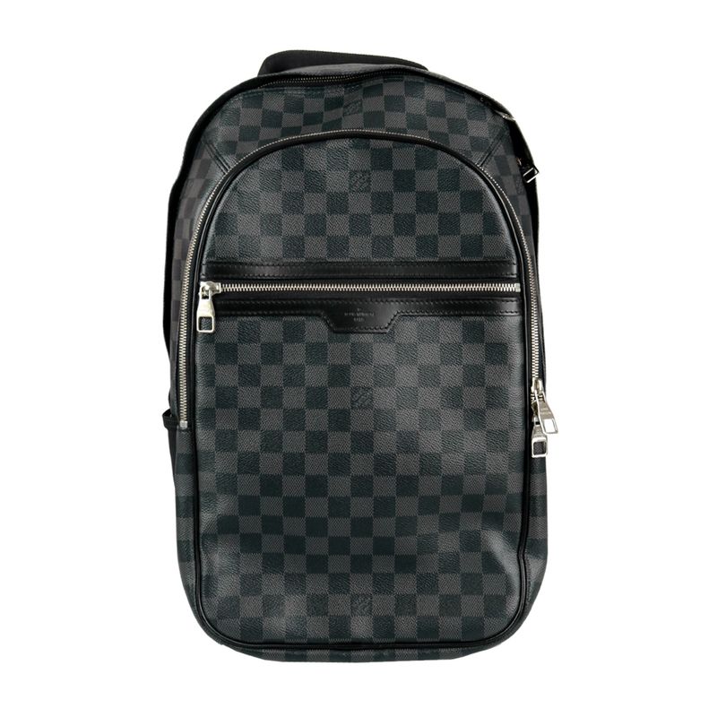 Mochila-Louis-Vuitton-Damier-Graphite-Michael-Preta