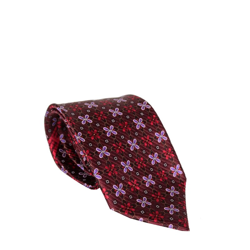 Gravata-Ermenegildo-Zegna-Florida-Vermelha