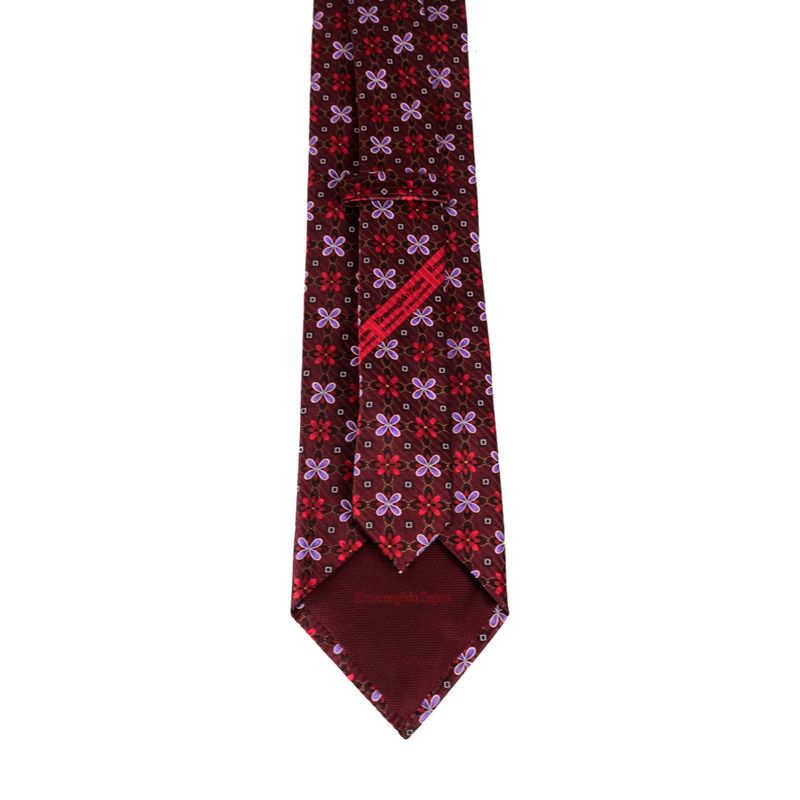 Gravata-Ermenegildo-Zegna-Florida-Vermelha
