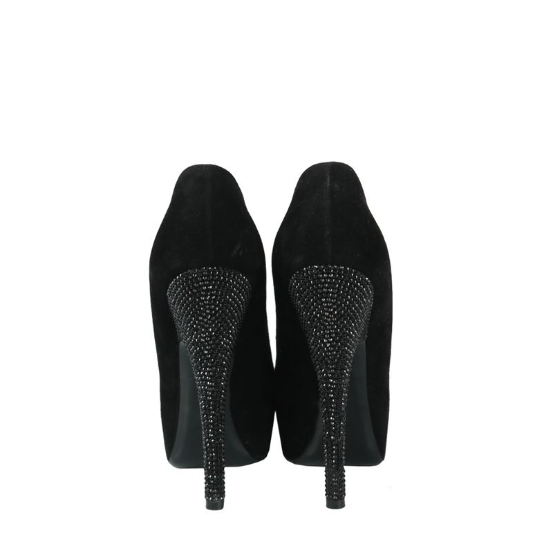 Peep-Toe-Louis-Vuitton-Camurca-Preto-com-Laco-e-Strass