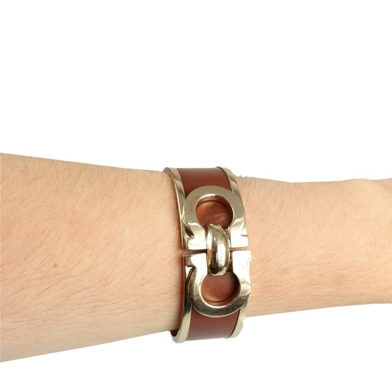 Bracelete-Salvatore-Ferragamo-Marrom