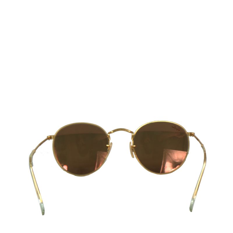 Oculos-Ray-Ban-Round-Espelhado-Dourado