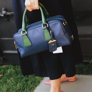 Bolsa Prada Duffel Saffiano Bicolor
