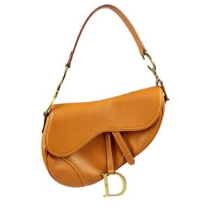 Bolsa Christian Dior Saddle Couro Caramelo