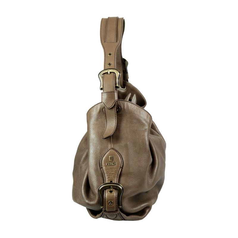 Bolsa-Fendi-Doctor-B-Couro-Cinza